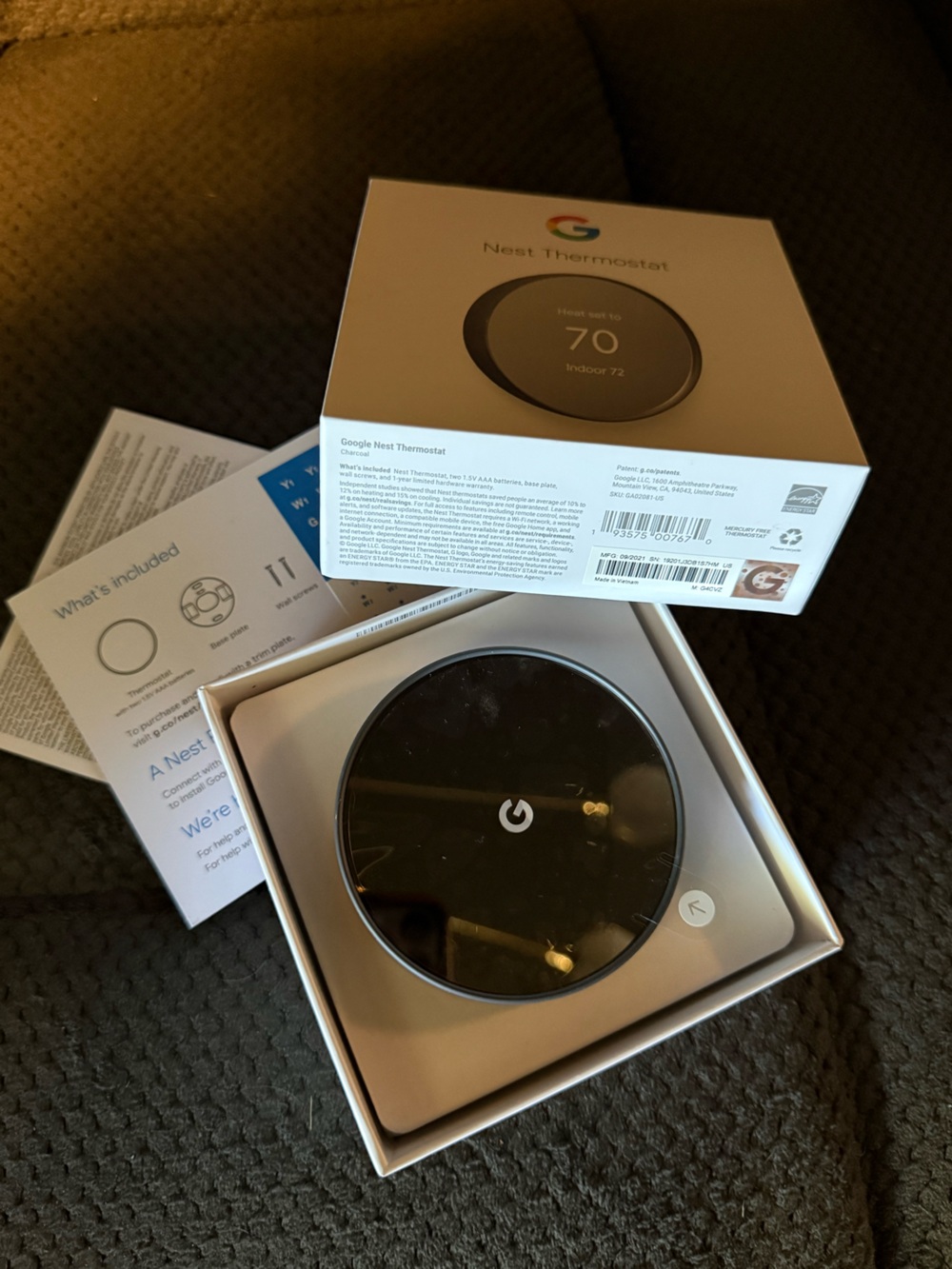 Google Nest Smart Thermostat Brand NEW
